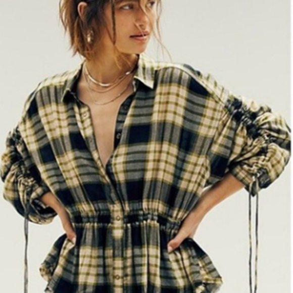 Free People Tops - We The Free - FP Pacific Dawn Plaid Button-up Top